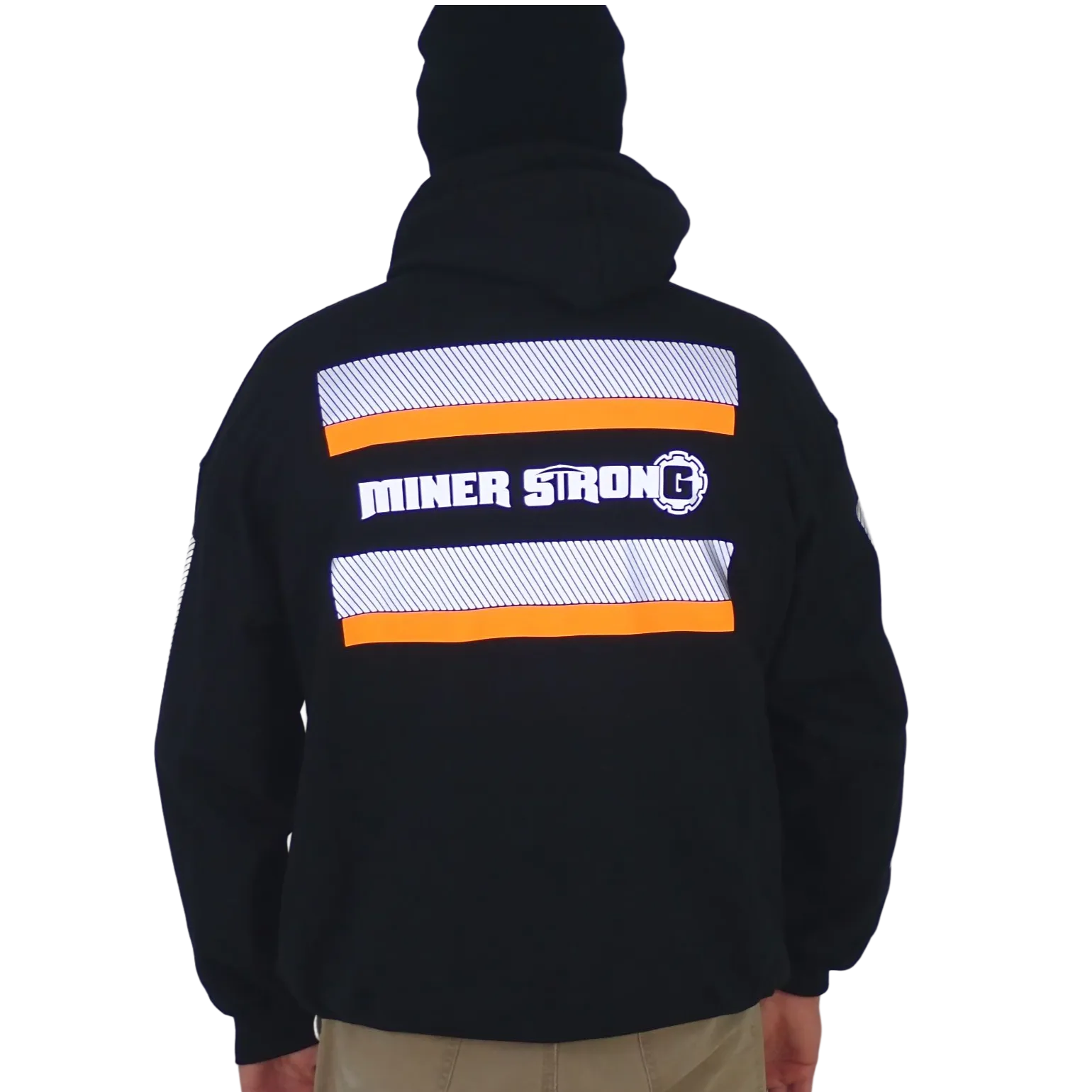 ANSI Class 2 Reflective Hoodie w/ Hi Vis Strips
