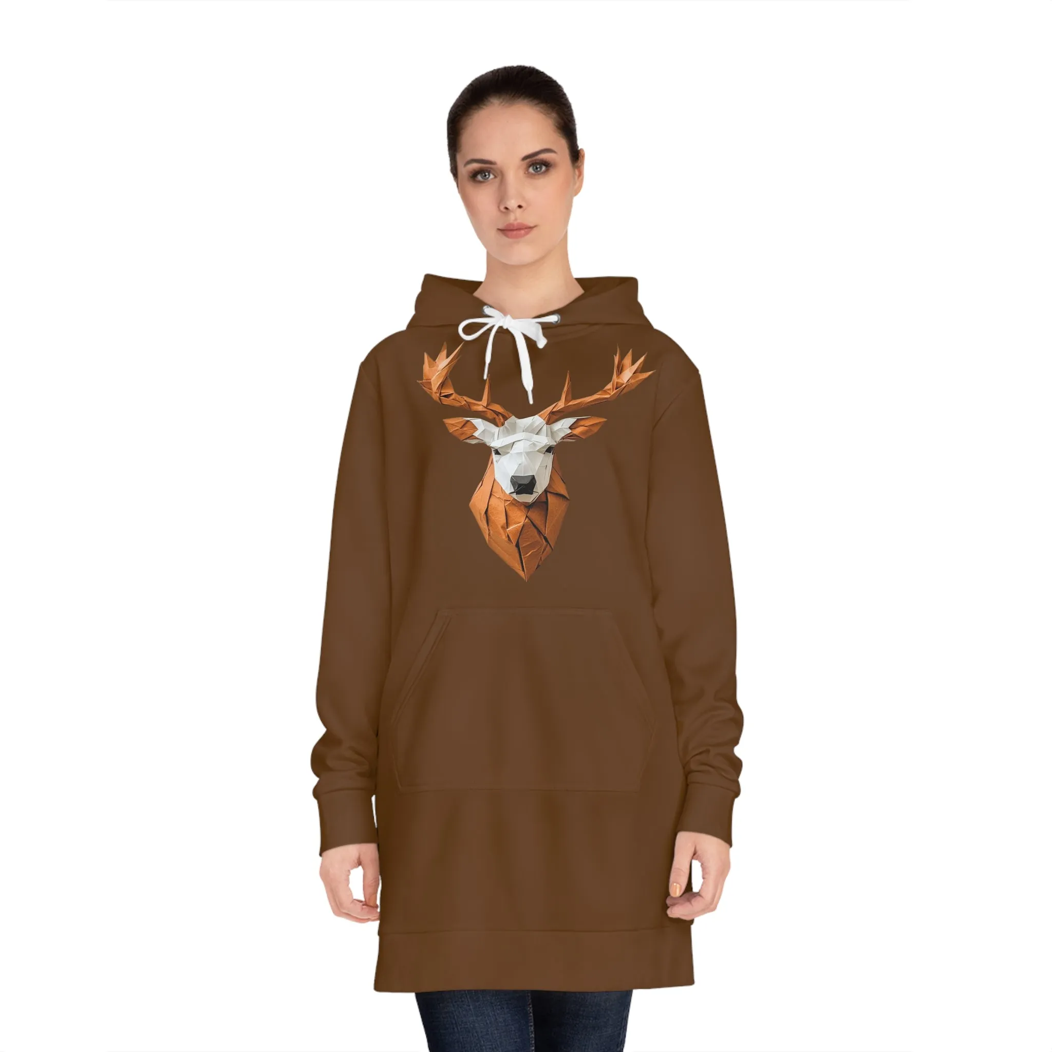 Buck Image Hoodie Dress