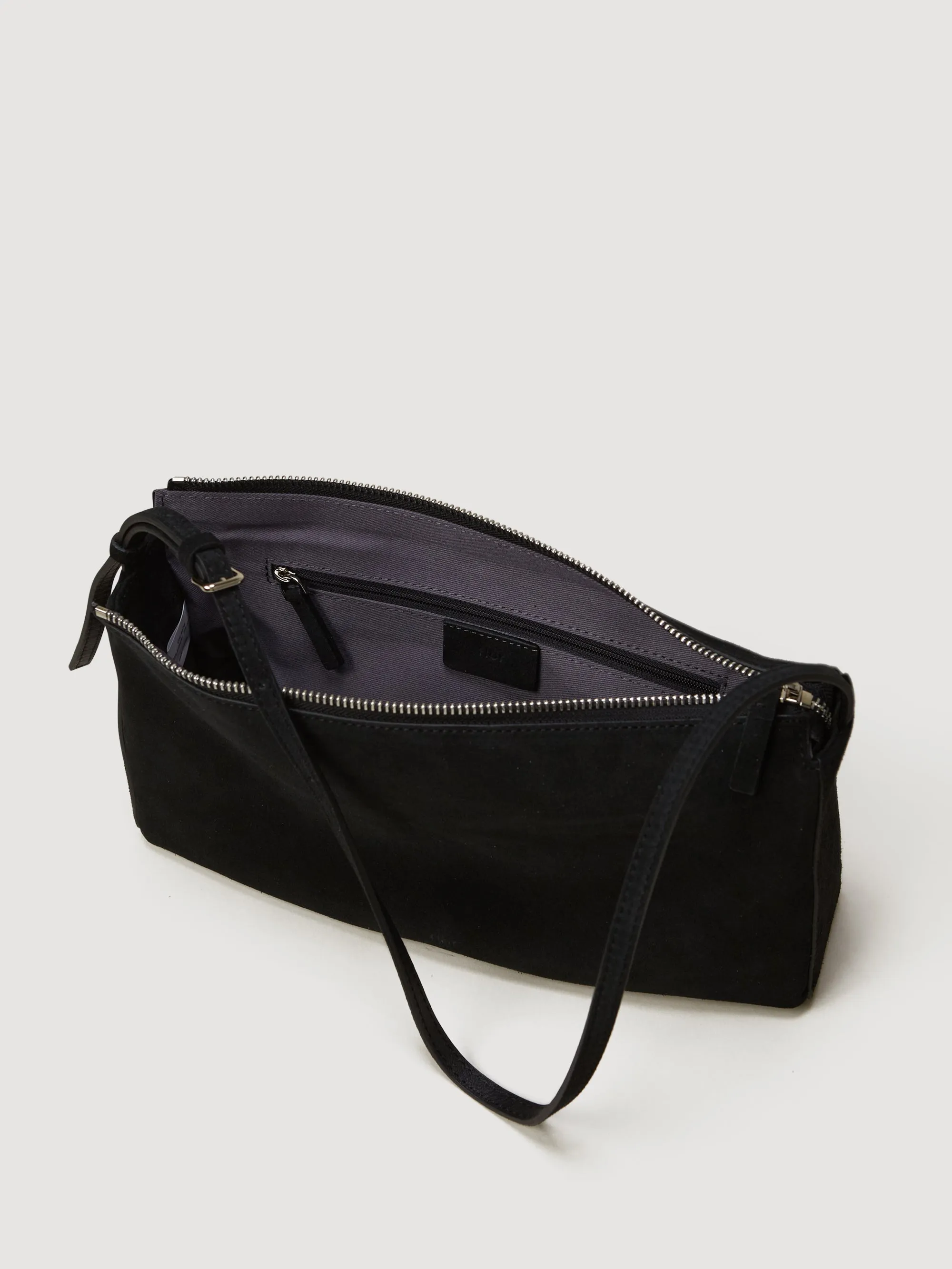 Cosmo Shoulder Bag Suede Black