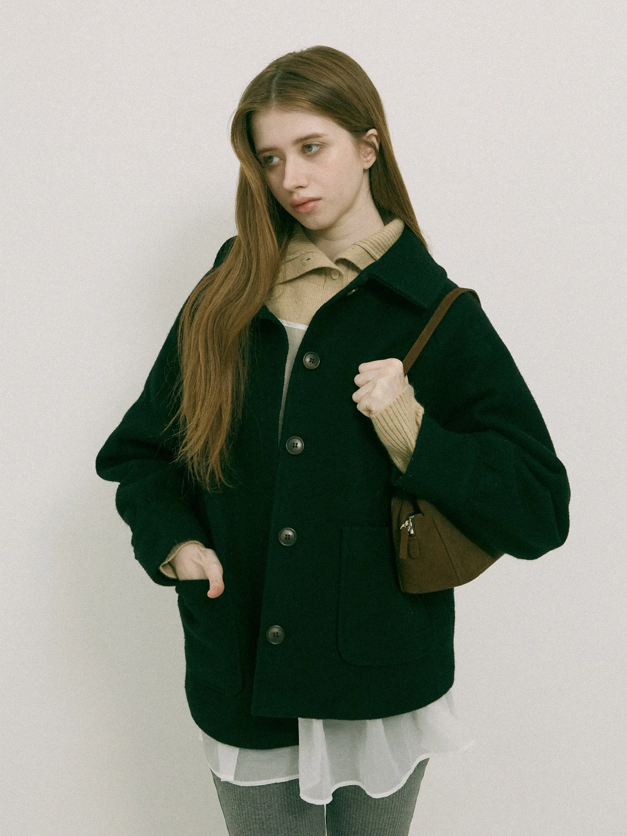 Dahlia Shoulder Bag Suede Brown