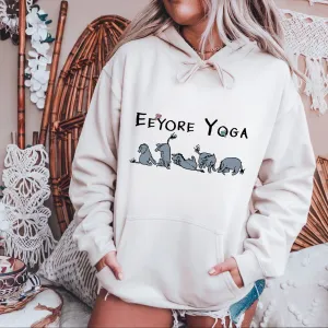 Eeyore Yoga Hoodie, Funny Yoga Top
