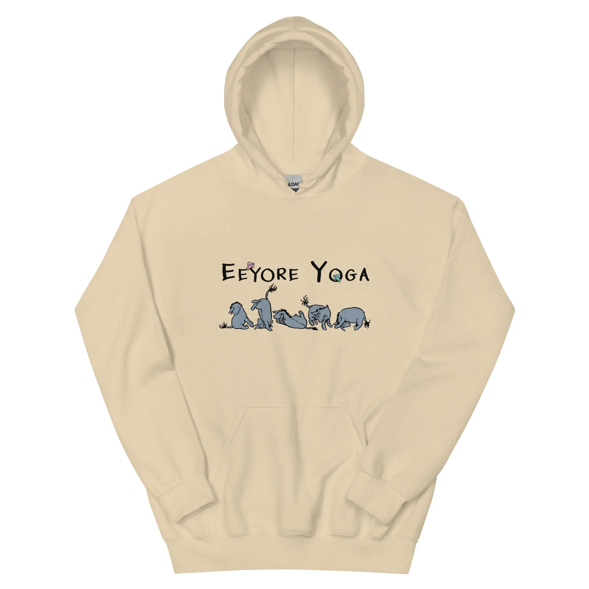 Eeyore Yoga Hoodie, Funny Yoga Top