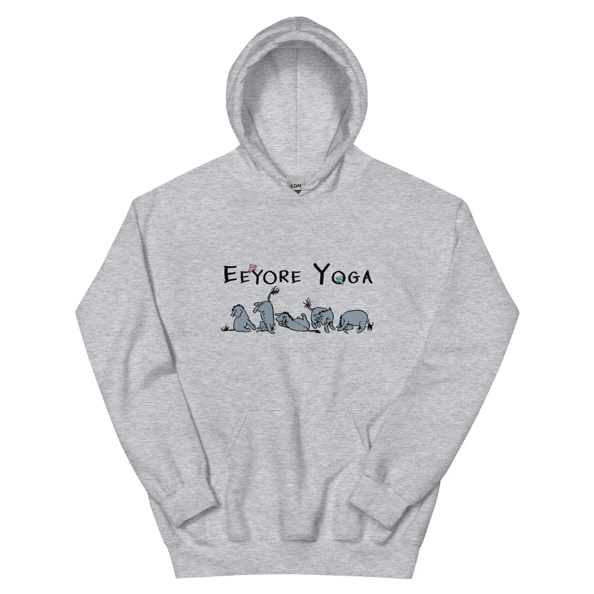 Eeyore Yoga Hoodie, Funny Yoga Top