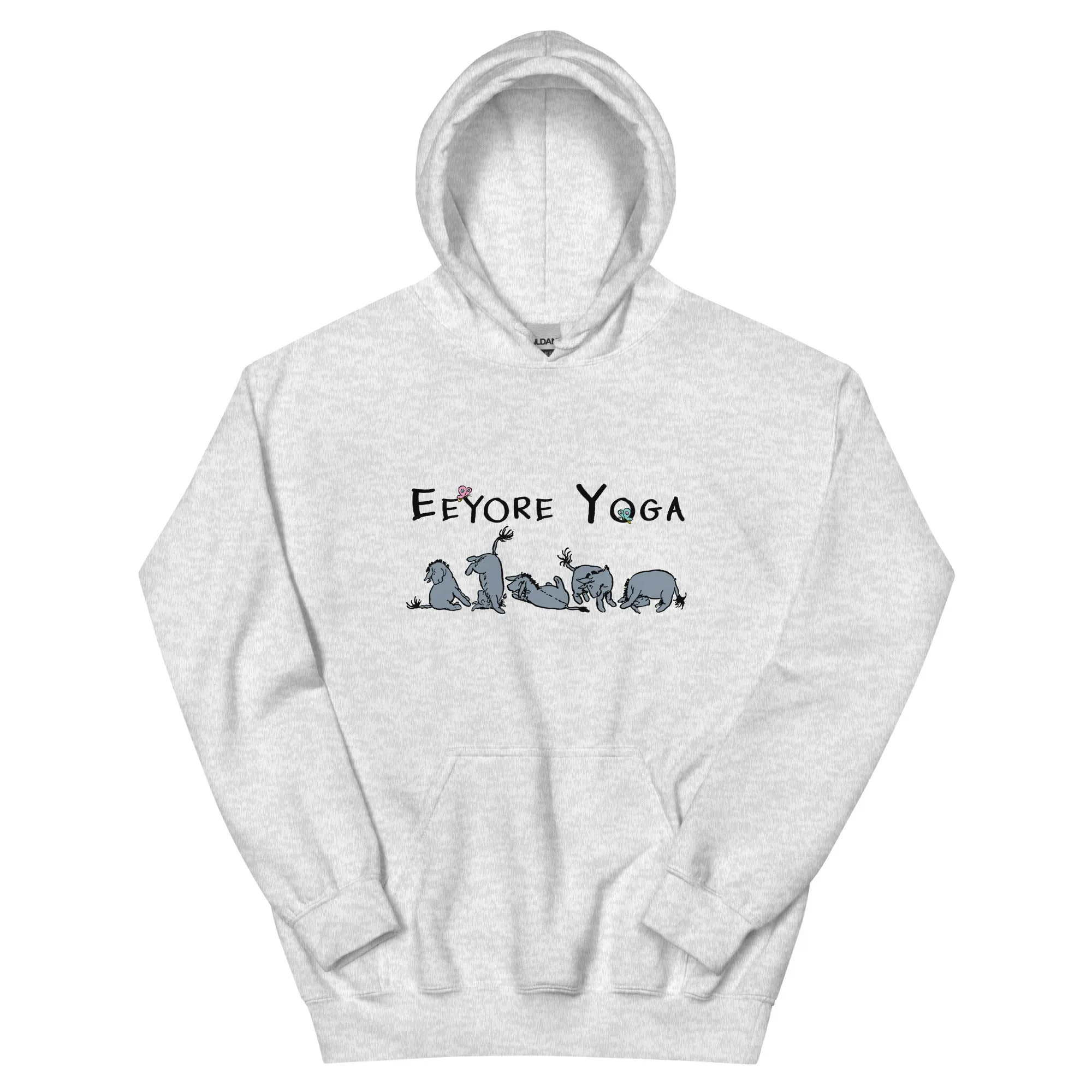 Eeyore Yoga Hoodie, Funny Yoga Top