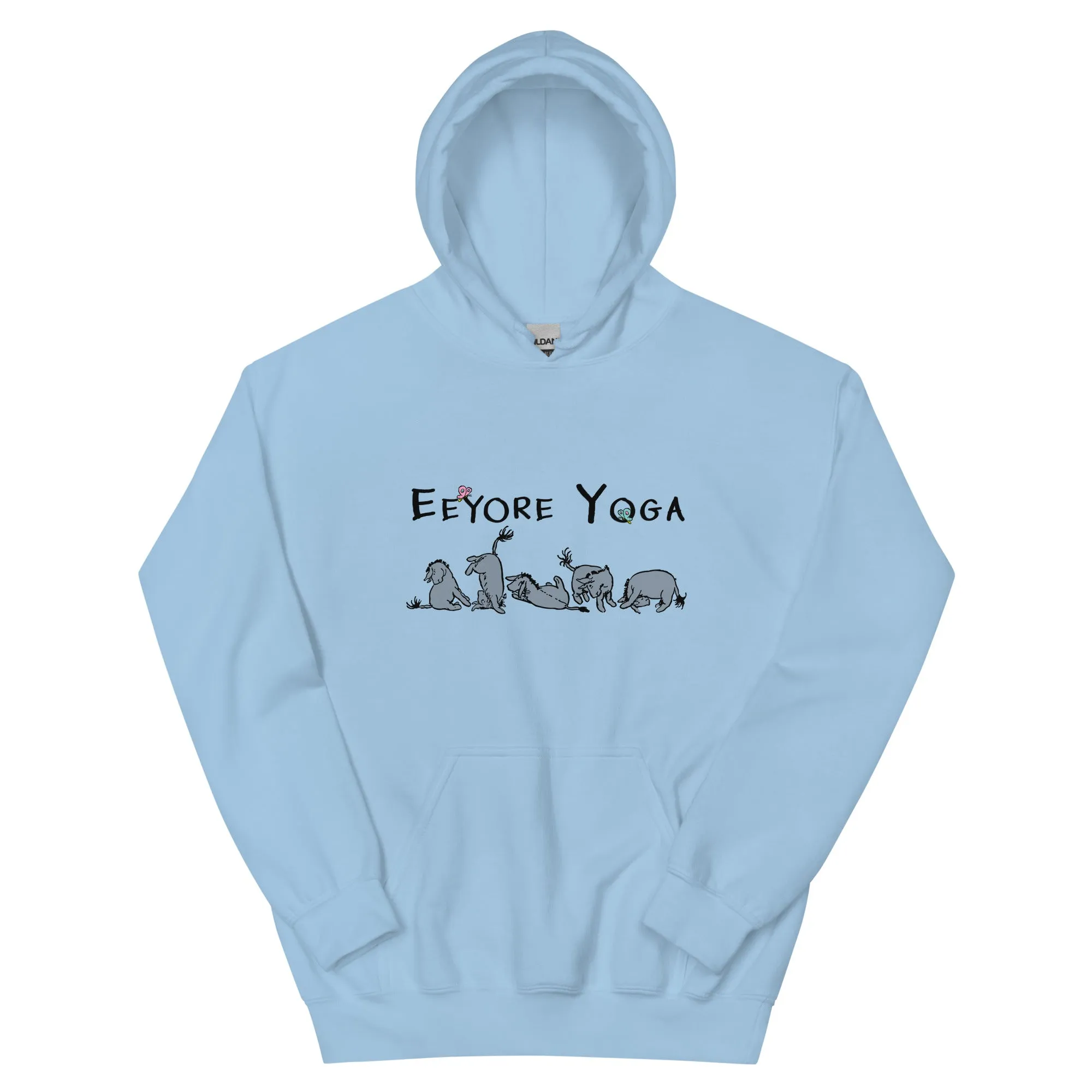 Eeyore Yoga Hoodie, Funny Yoga Top
