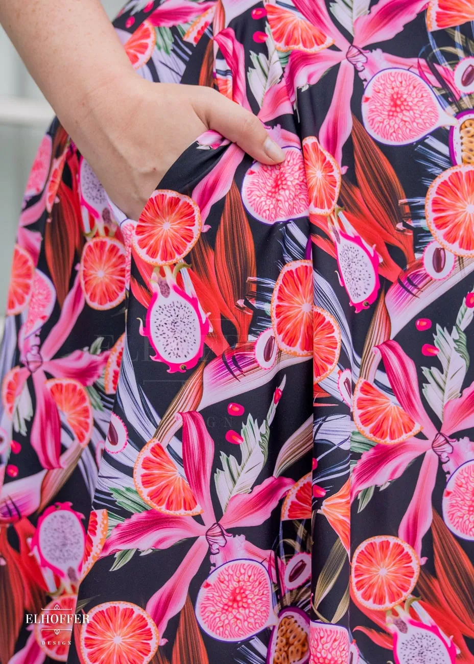 Essential Aquarius Knee Length Dress - Forbidden Fruit