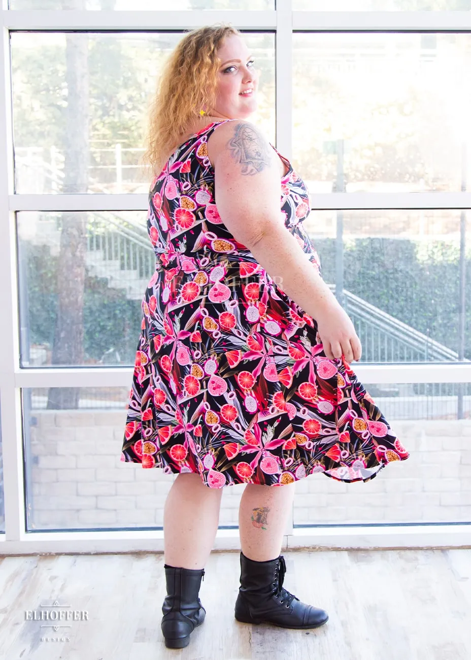 Essential Aquarius Knee Length Dress - Forbidden Fruit