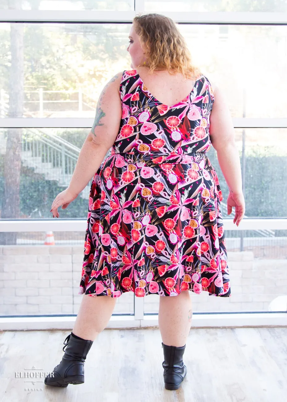Essential Aquarius Knee Length Dress - Forbidden Fruit