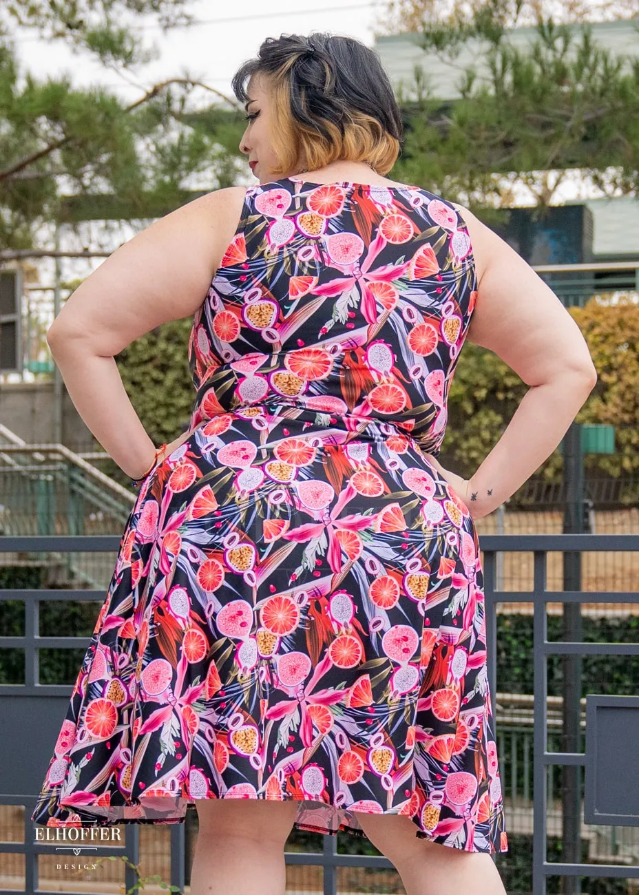Essential Aquarius Knee Length Dress - Forbidden Fruit