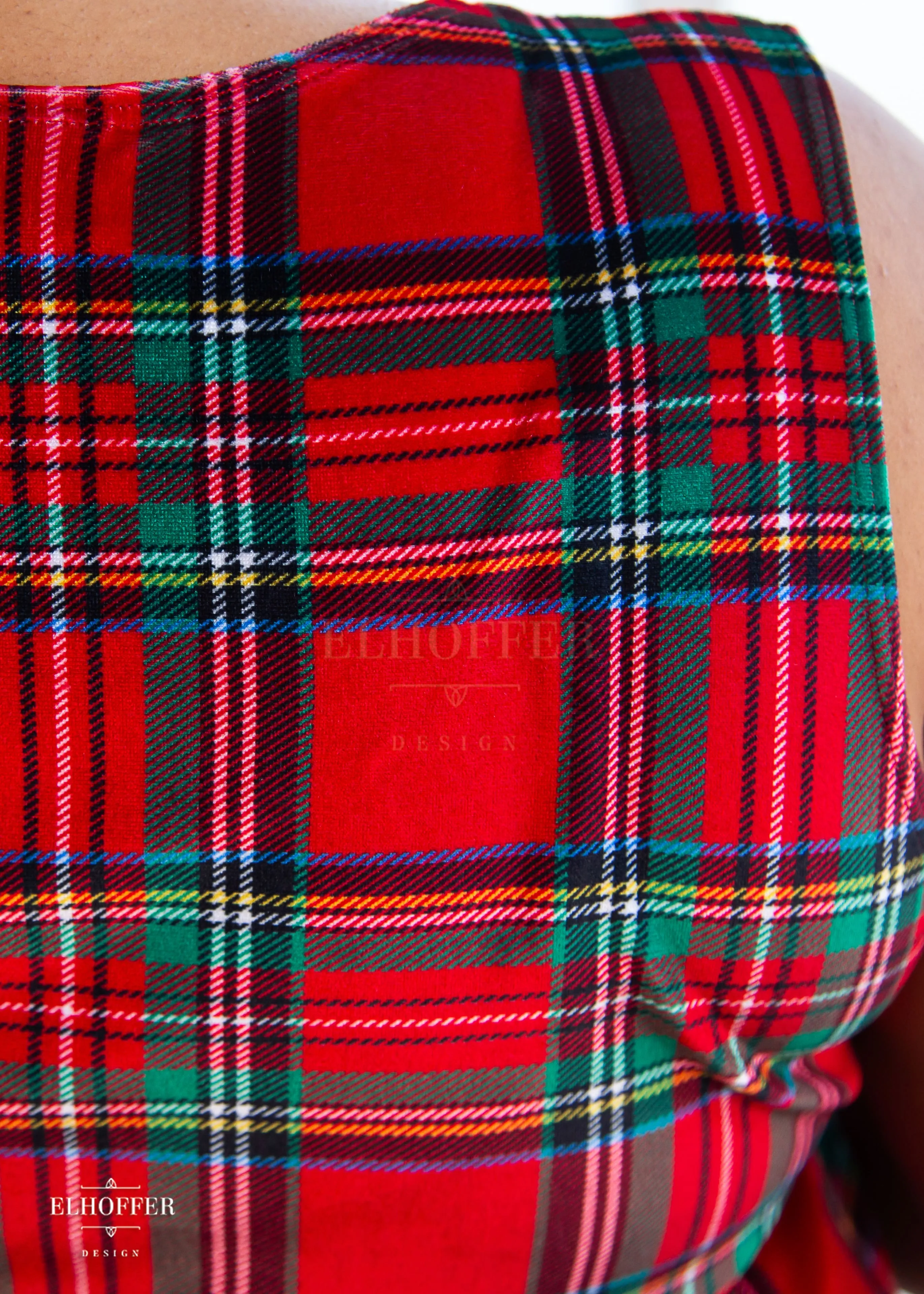 Essential Maxi Dress - Velvet Christmas Plaid