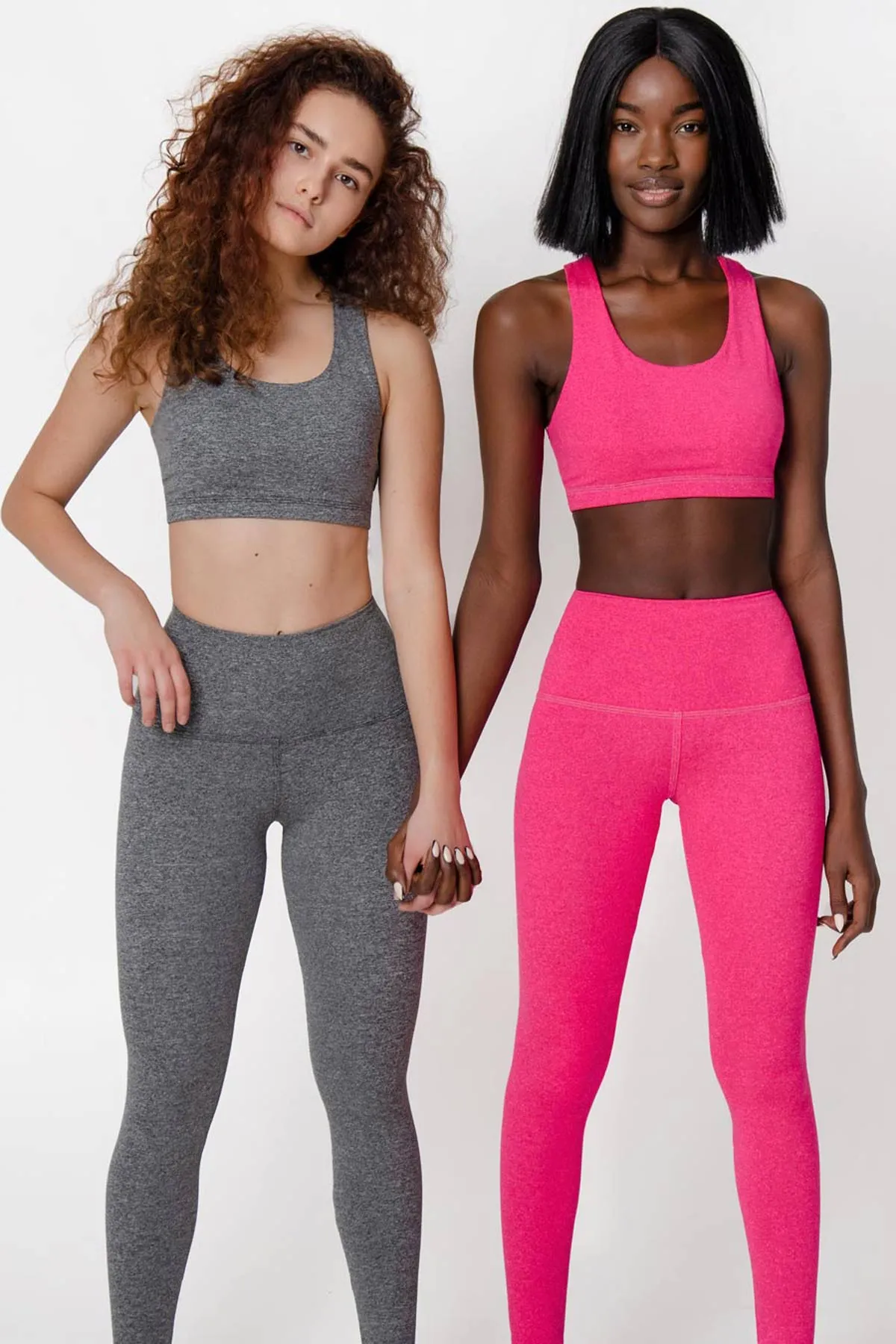 Heather Steel Grey Stella UV 50  Seamless Sport Yoga Bra - Women