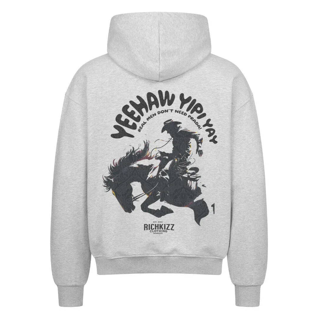 Herren Oversized Zipper Hoodie "real men"