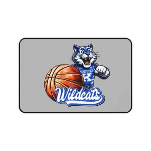 Kentucky Wildcats Basketball Desk Mat, UK Wildcats Mouse Pad, College Sports Office Decor, Wildcats Fan Gift, NCAA Basketball Desk Accessory