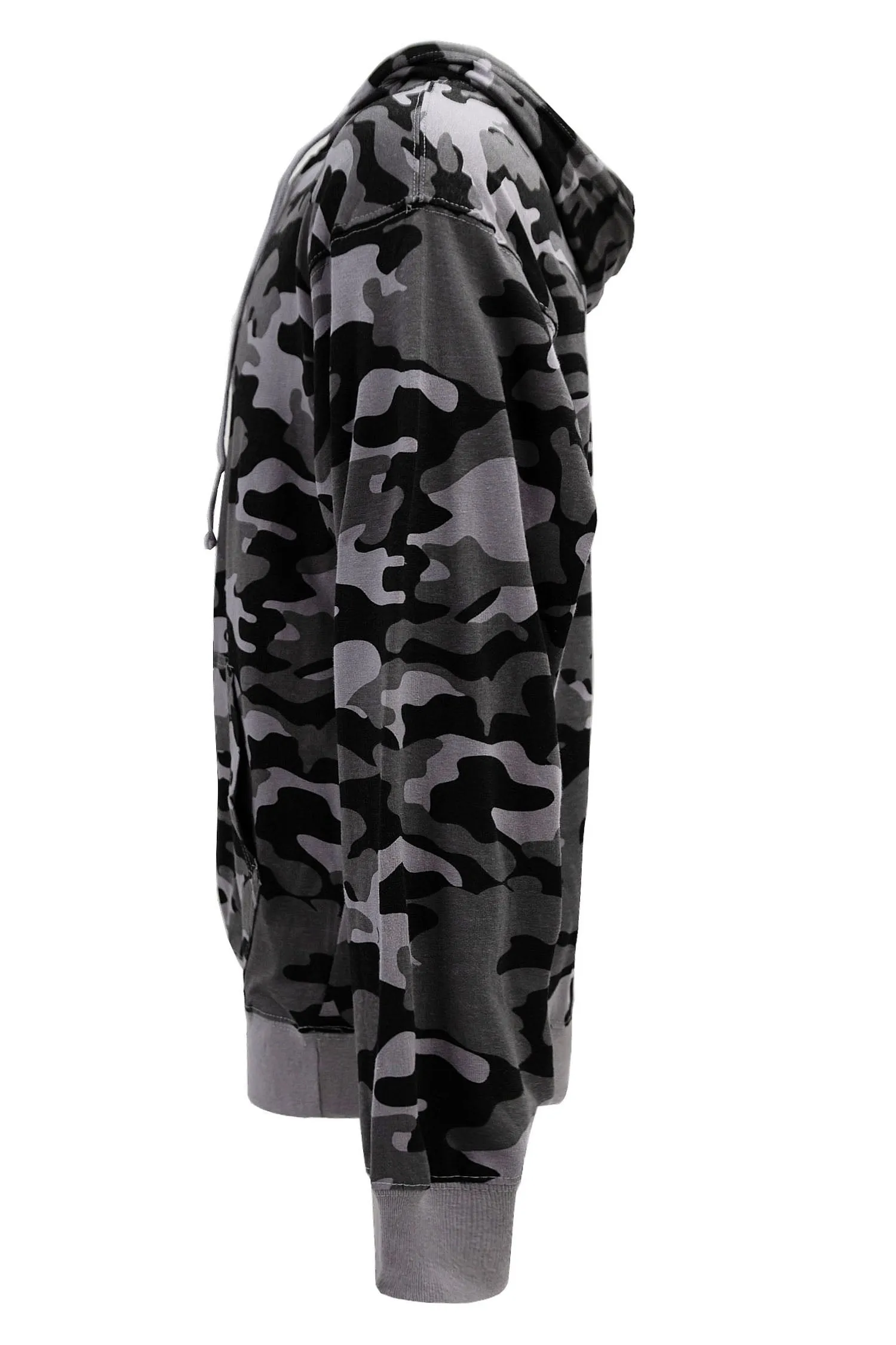 Men's Essential Cross-Dyed Heather Jersey Pullover Hoodie (New Camo)