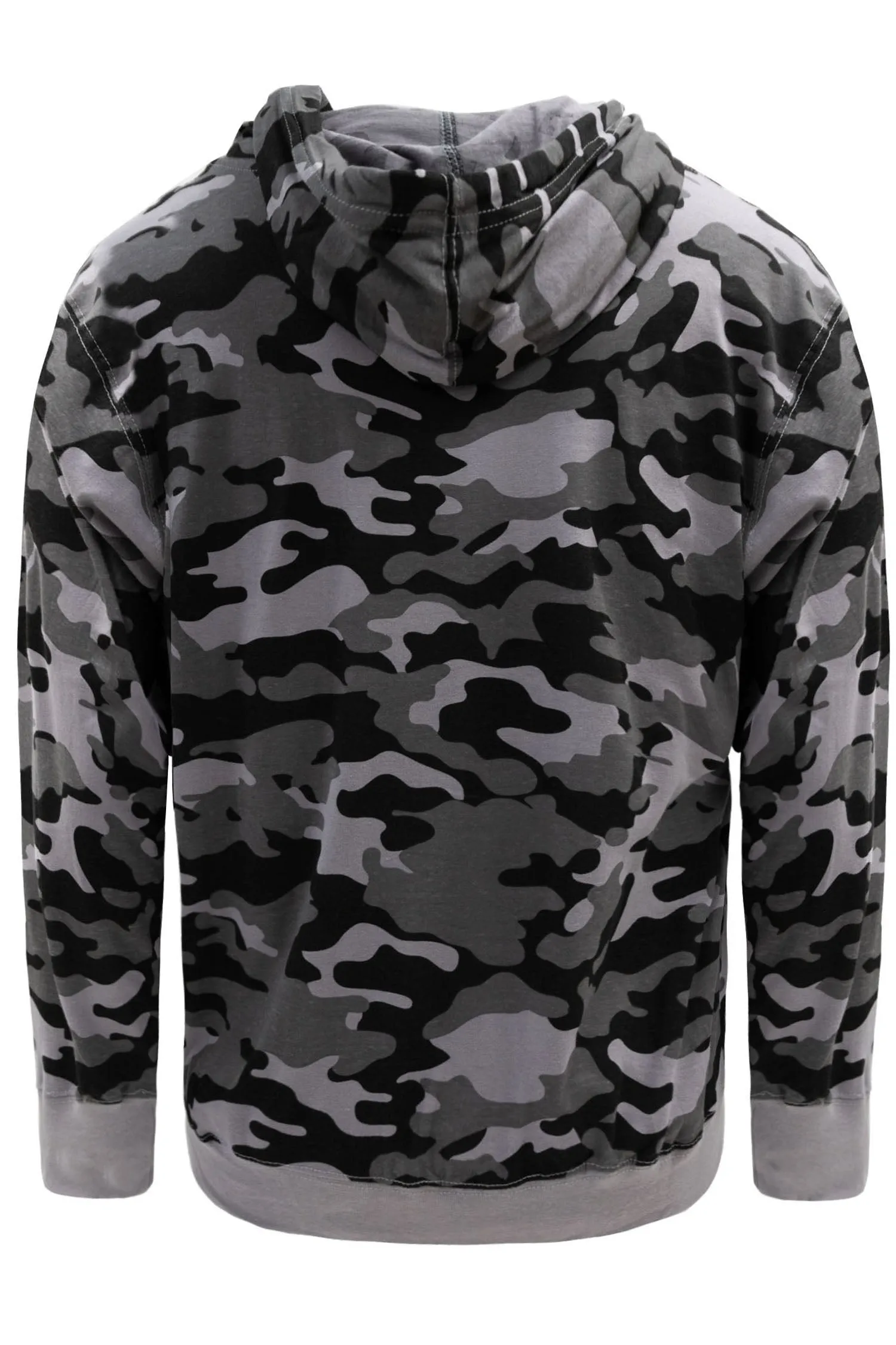 Men's Essential Cross-Dyed Heather Jersey Pullover Hoodie (New Camo)
