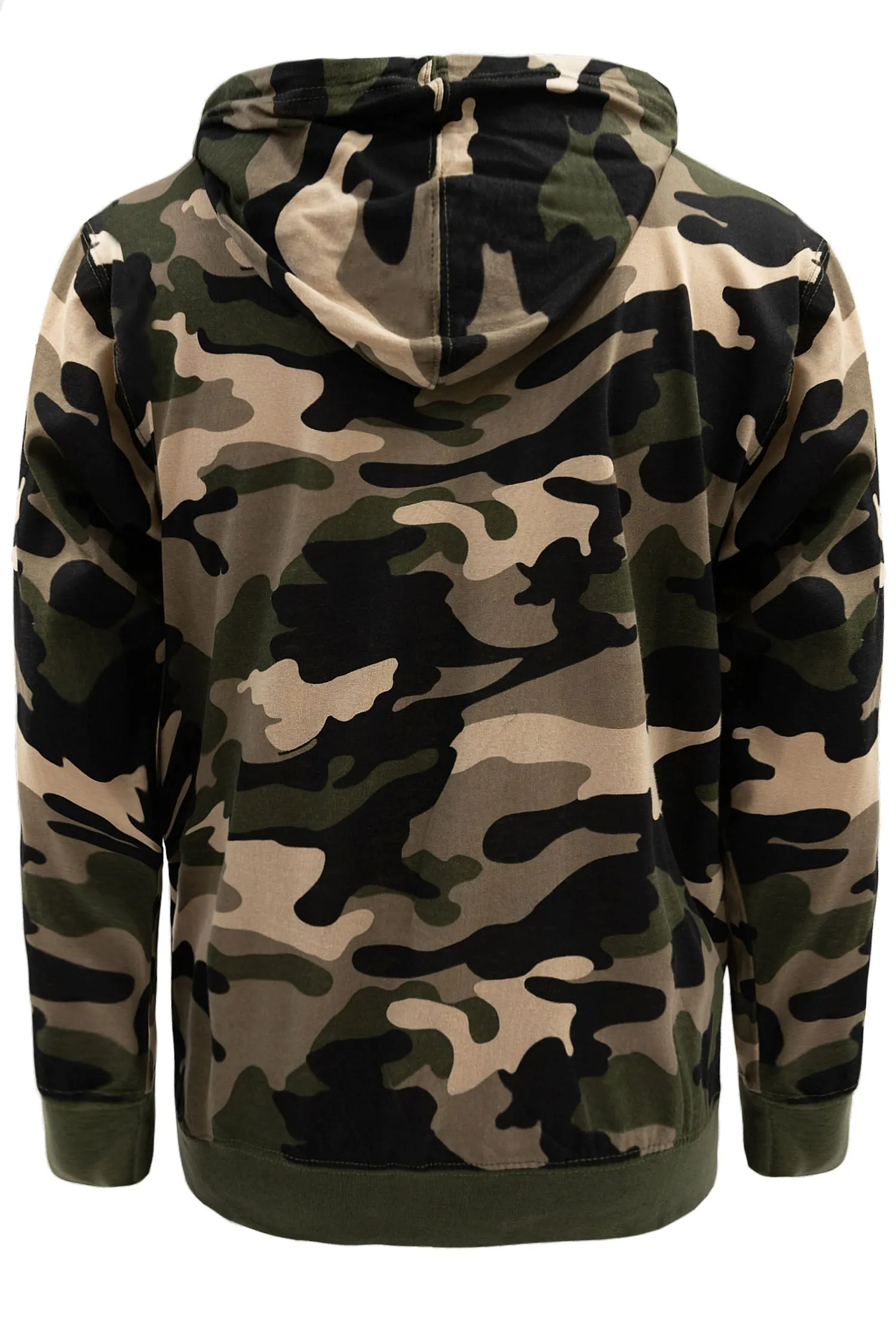 Men's Essential Cross-Dyed Heather Jersey Pullover Hoodie (New Camo)