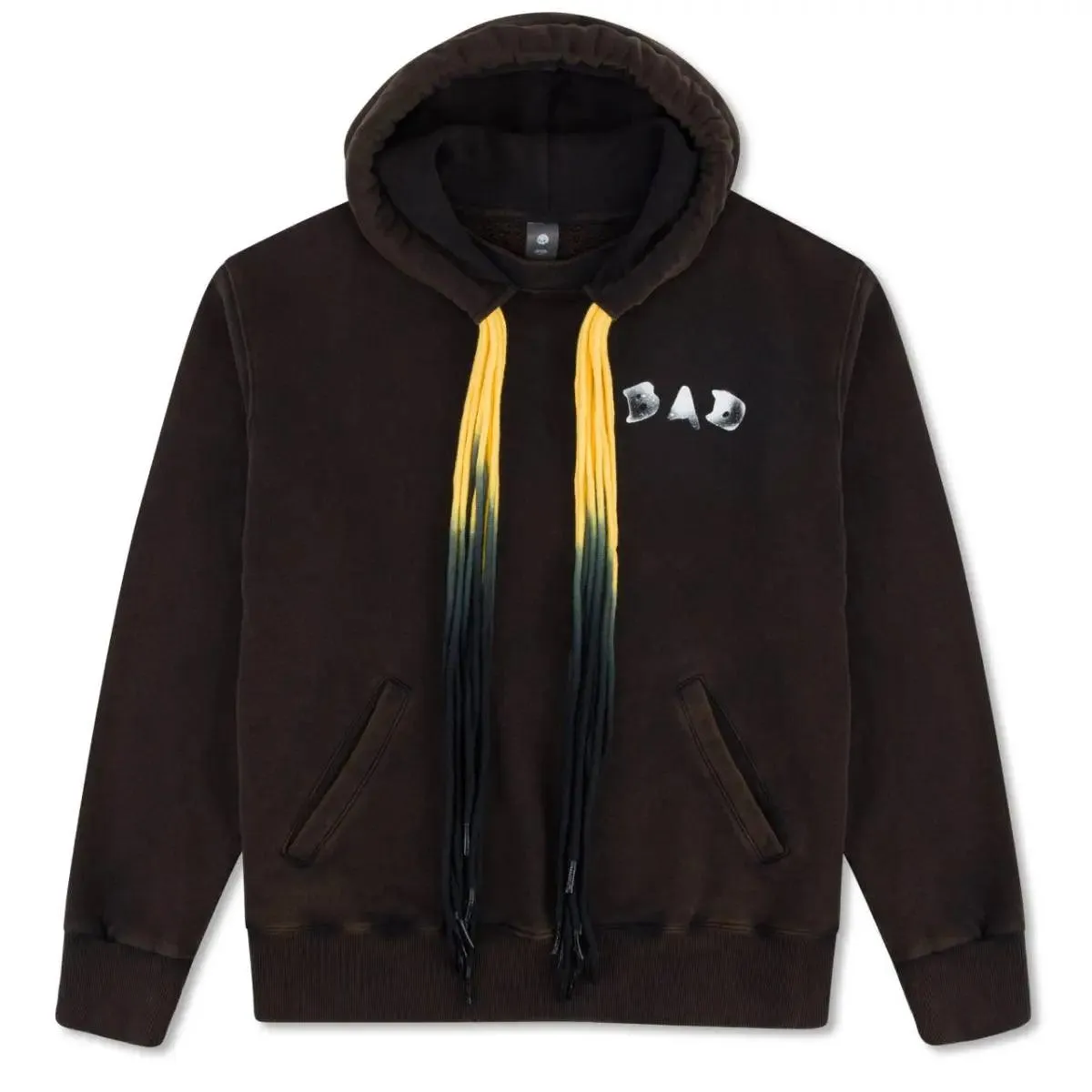 Multi Cord "BAD" Hoodie - Washed Black