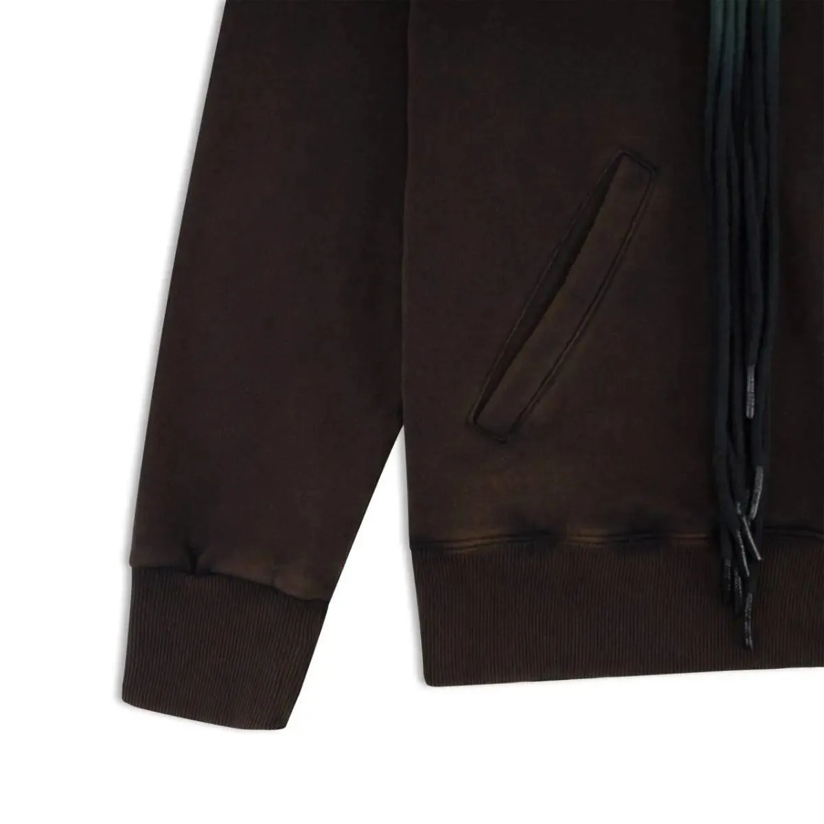 Multi Cord "BAD" Hoodie - Washed Black