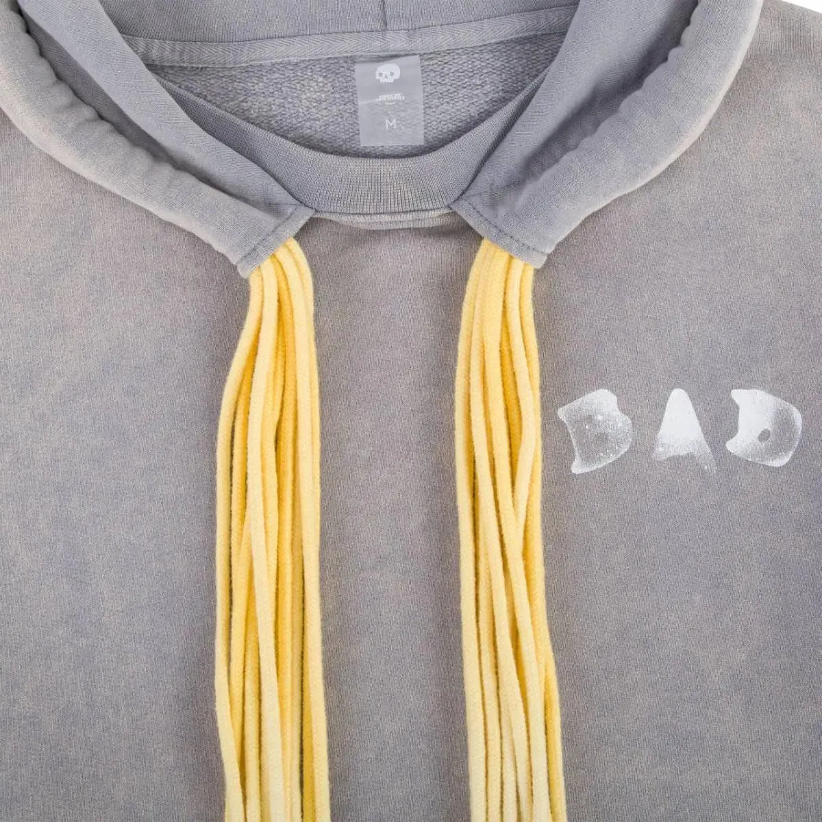 Multi Cord "BAD" Hoodie - Washed Grey