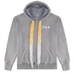Multi Cord "BAD" Hoodie - Washed Grey