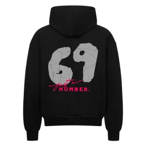 Oversized Zipper Hoodie "69 just a Number"
