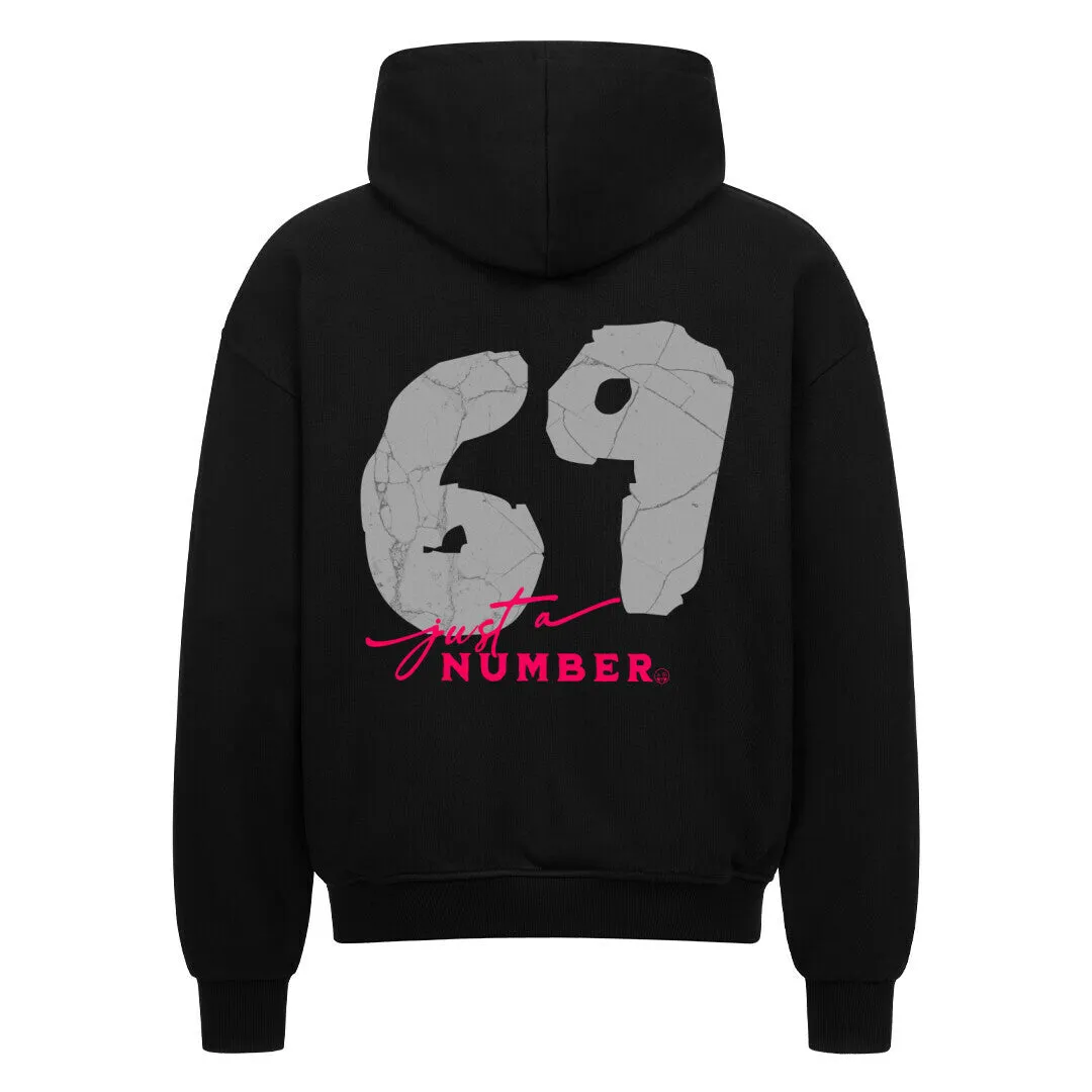 Oversized Zipper Hoodie "69 just a Number"