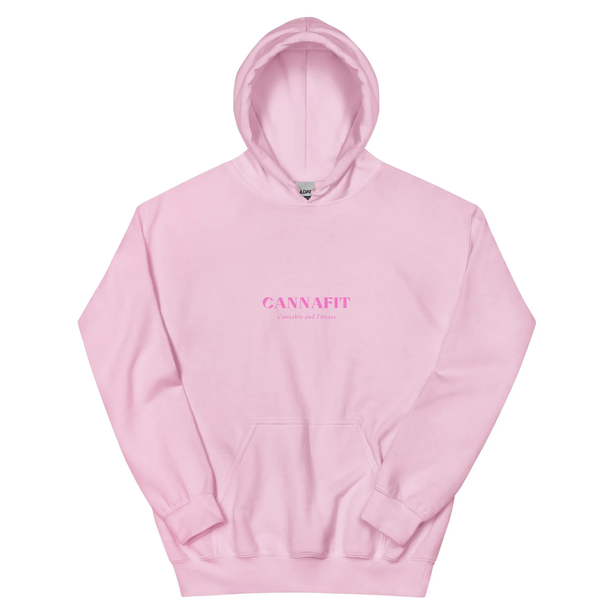 Pink  Cannafit Cannabis And Fitness Unisex Hoodie