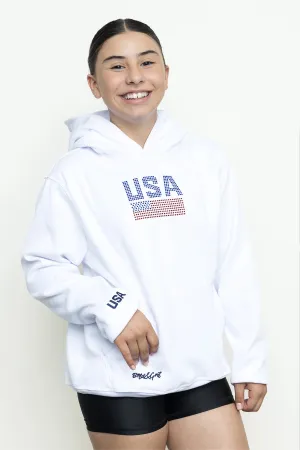White Hoodie USA