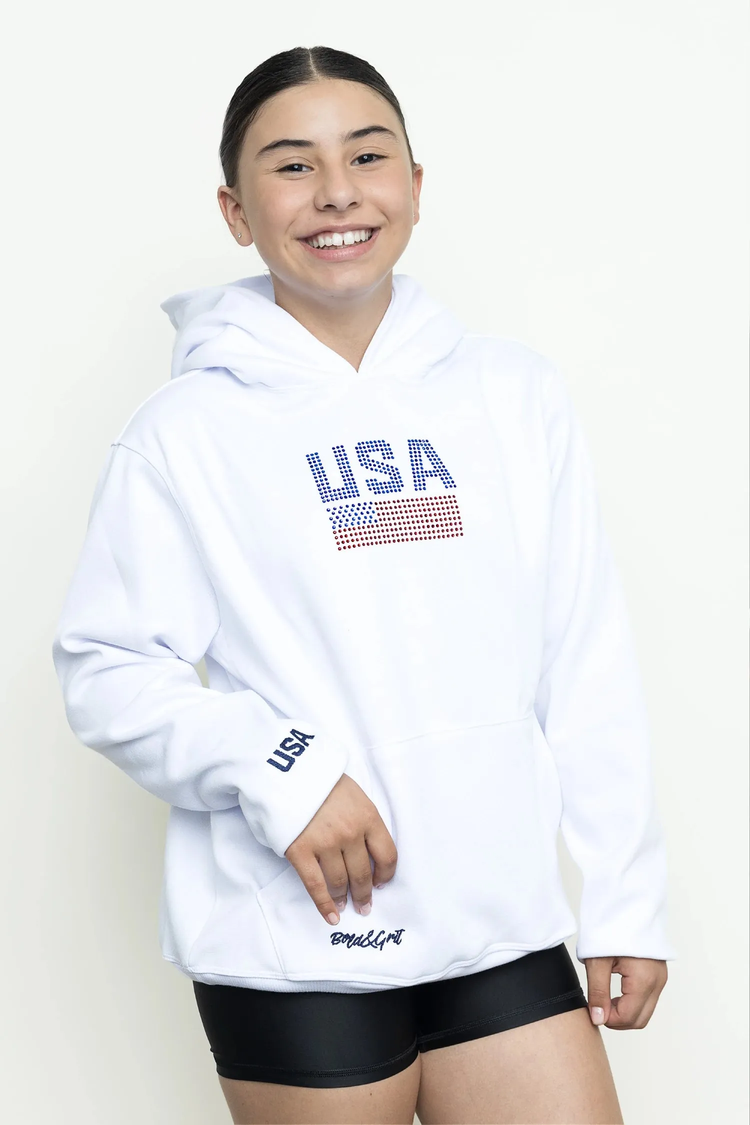 White Hoodie USA