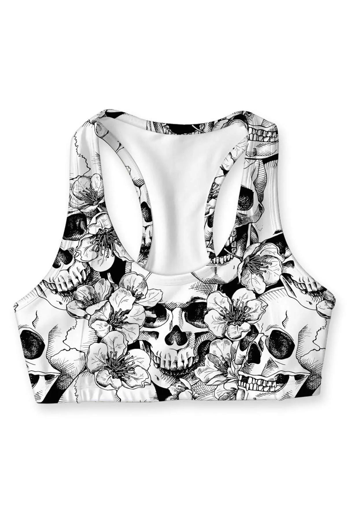 White Witch Stella Halloween Seamless Racerback Sport Yoga Bra - Women