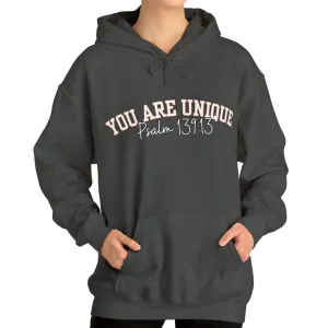 Women's Hoodie with 'You Are Unique - Psalm 139:13' Affirmation