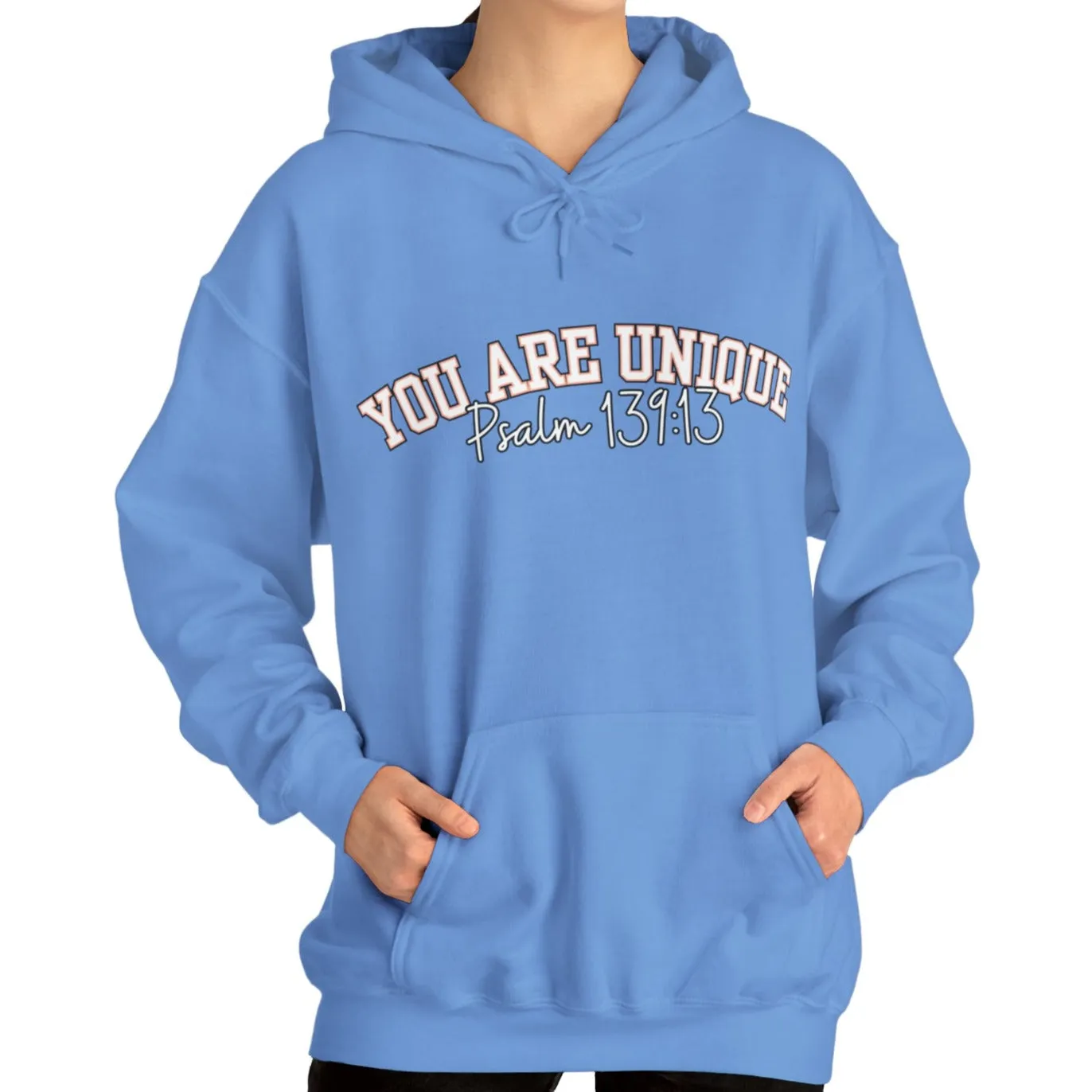 Women's Hoodie with 'You Are Unique - Psalm 139:13' Affirmation