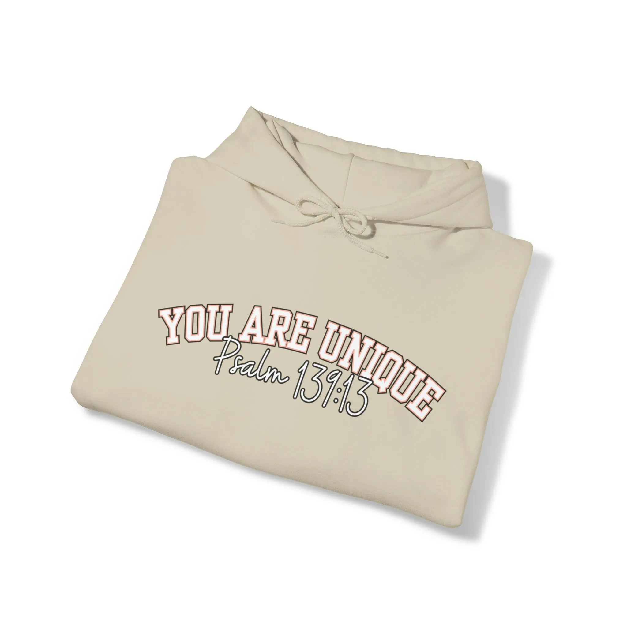 Women's Hoodie with 'You Are Unique - Psalm 139:13' Affirmation