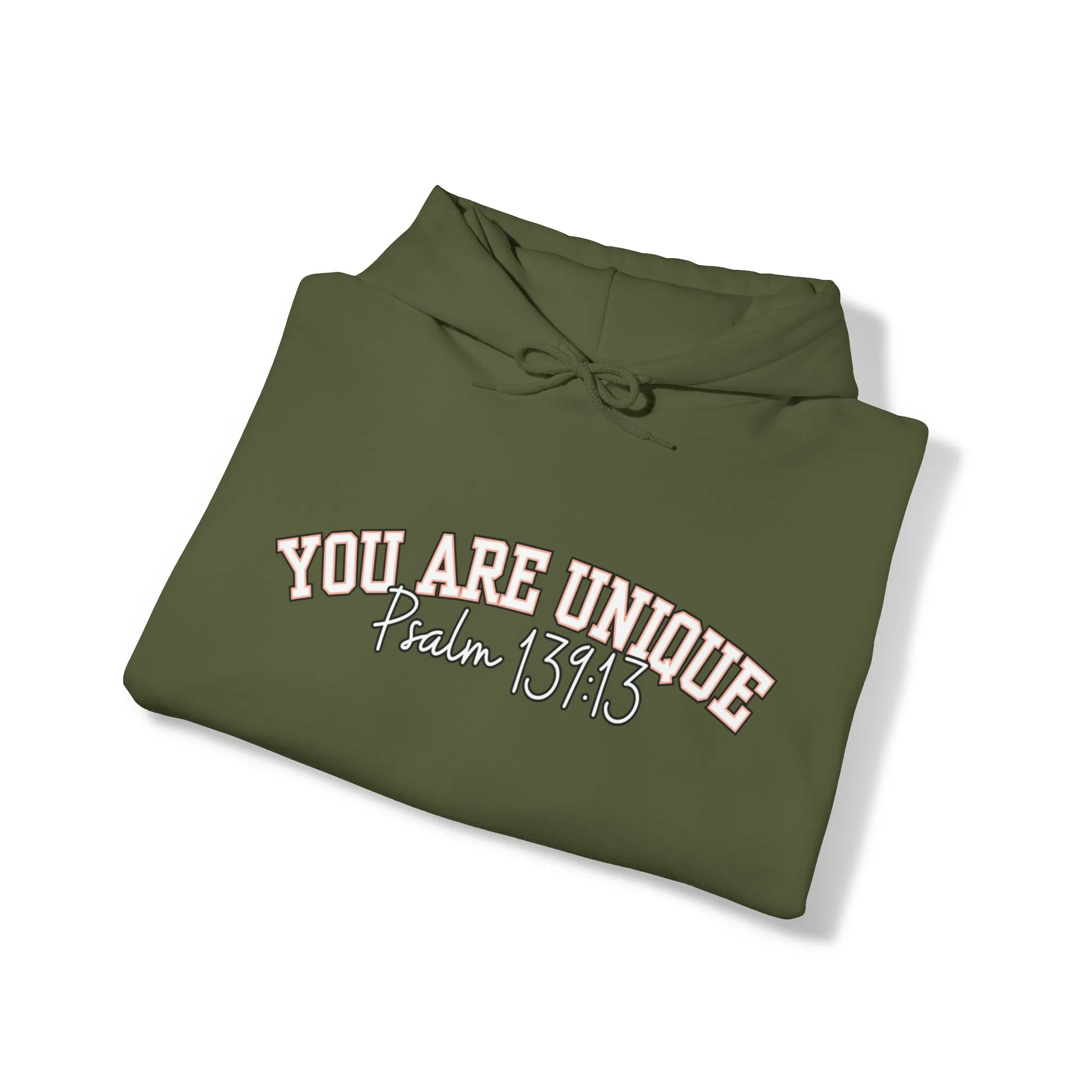 Women's Hoodie with 'You Are Unique - Psalm 139:13' Affirmation