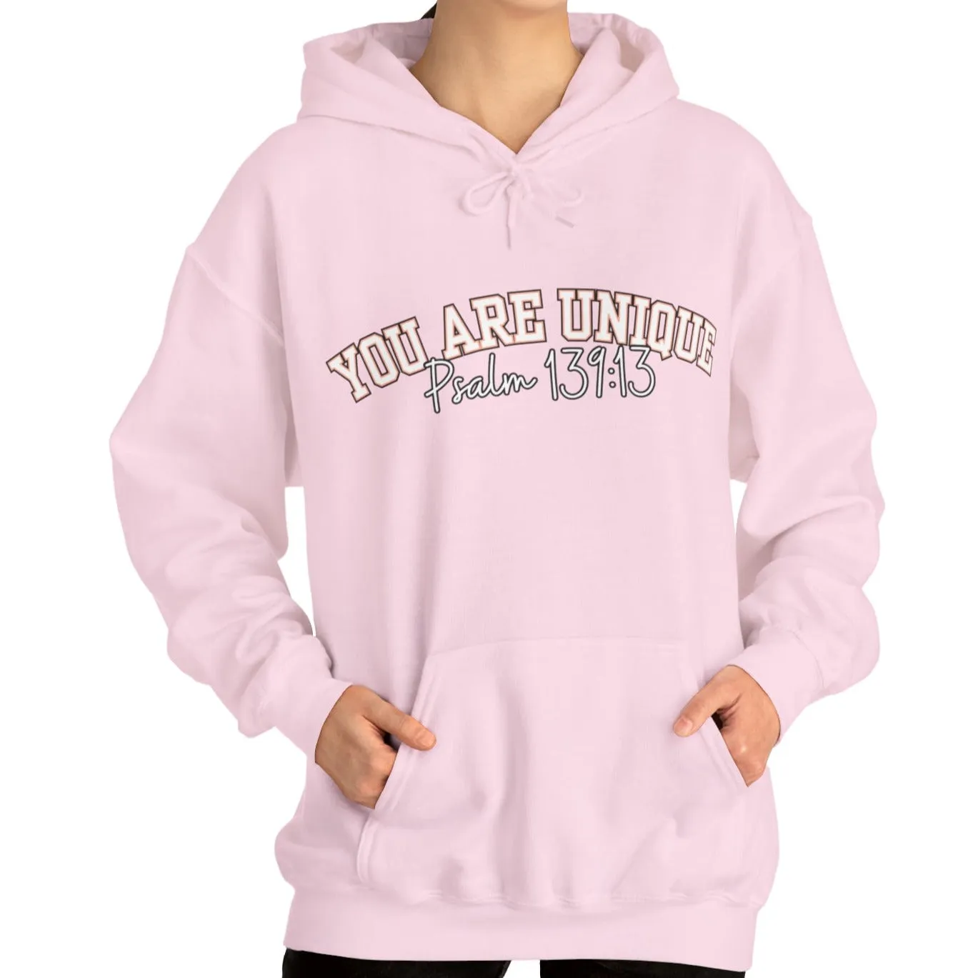 Women's Hoodie with 'You Are Unique - Psalm 139:13' Affirmation