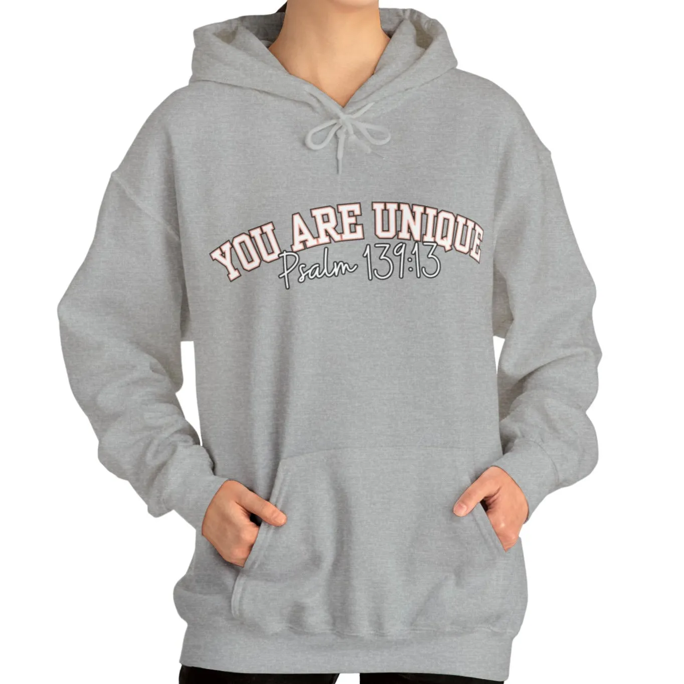 Women's Hoodie with 'You Are Unique - Psalm 139:13' Affirmation