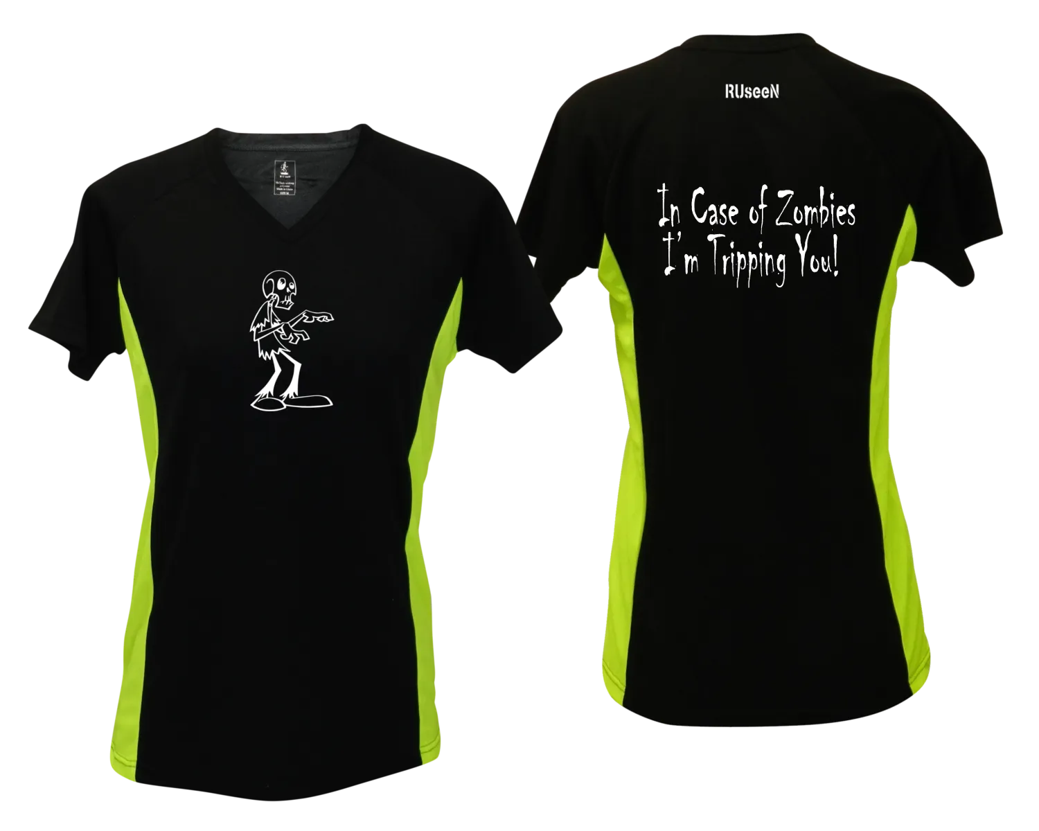 Women's Reflective Short Sleeve Shirt - Zombie